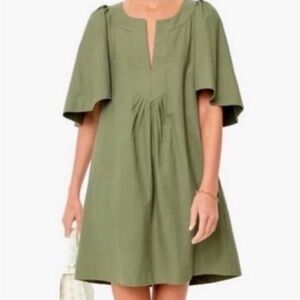 Tuckernuck Pomander Place Finley Flutter Sleeve Dress green - Sz XL